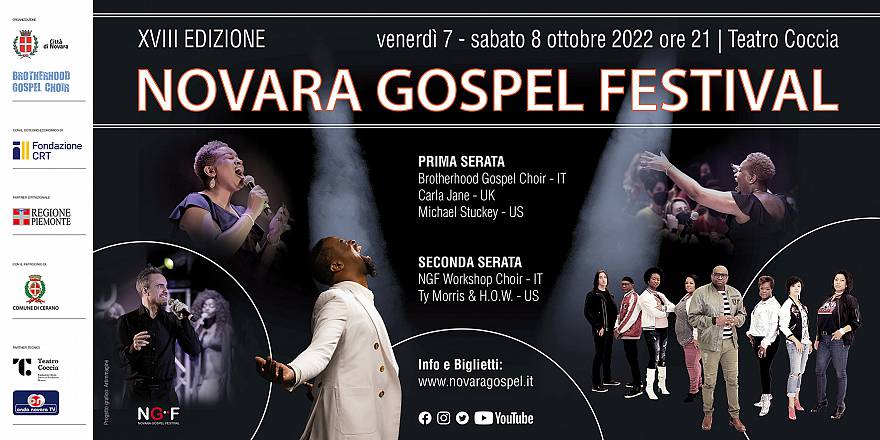 Novara gospel festival 2022 diciottesima edizione